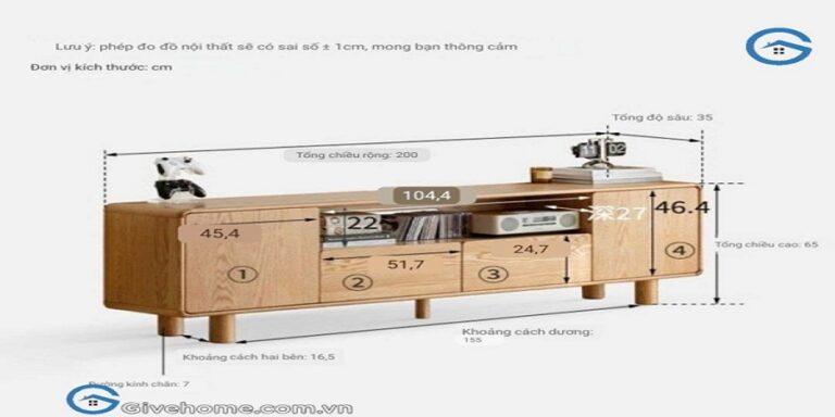 Kệ TV gỗ mặt kính tốt nhất